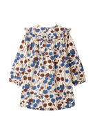Abito per bambina Bonpoint Kids beige con stampa cherry all-over W06GDRW00024 665 BONPOINT KIDS 