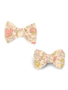 Set di due fermagli per bambina Bonpoint beige con stampa floreale W06GHAW00001 523B BONPOINT KIDS 