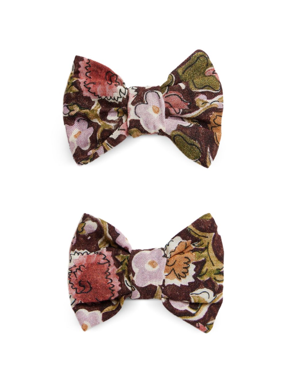 Fermagli per capelli per bambina Bonpoint Kids multicolore con stampa a fiori W06GHAW00004 558A BONPOINT KIDS 