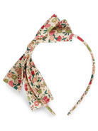 Cerchietto per capelli per bambina Bonpoint Kids beige con stampa a fiori W06GHAW00009 524 BONPOINT KIDS 