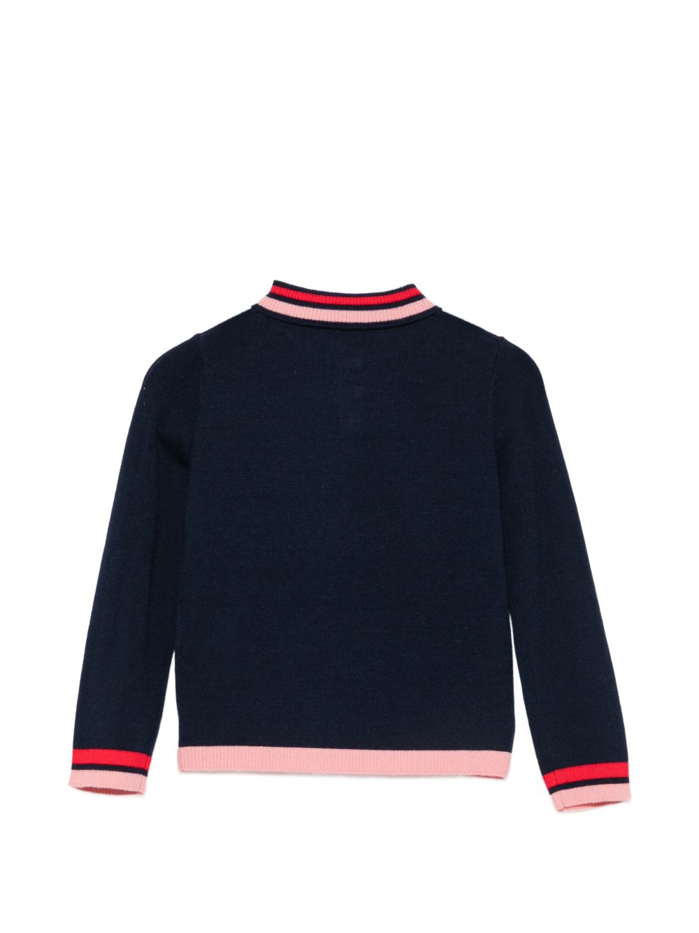 Maglione per bambino Bonpoint Kids blu con design lavorato a maglia W06GJUK00005 070 BONPOINT KIDS 