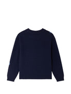 Maglione per bambina Bonpoint Kids blu con motivo ciliegie ricamate W06GJUK00006 970A BONPOINT KIDS 