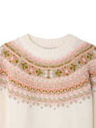 Maglione per bambina Bonpoint Kids écru con intarsio Fair Isle W06GJUK00009 902 BONPOINT KIDS 