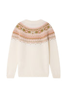 Maglione per bambina Bonpoint Kids écru con intarsio Fair Isle W06GJUK00009 902 BONPOINT KIDS 