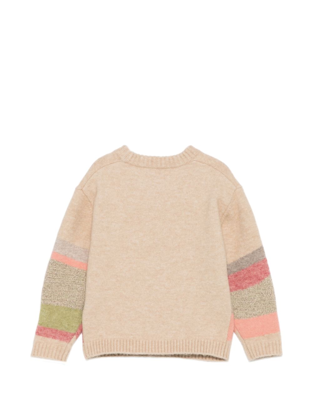 Maglione per bambina Bonpoint Kids beige con decorazione a intarsio W06GJUK00010 960A BONPOINT KIDS 