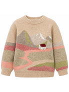 Maglione per bambina Bonpoint Kids beige con decorazione a intarsio W06GJUK00010 960A BONPOINT KIDS 