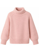 Maglione per bambina Bonpoint Kids rosa a collo alto W06GJUK00017 021A BONPOINT KIDS 