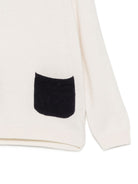 Maglione per bambina Bonpoint Kids bianco con dettaglio fiocco W06GJUK00022 903 BONPOINT KIDS 