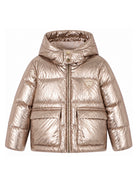 Giubbino Maiwenn per bambina Bonpoint Kids rosa con finitura metallizzata W06GOUW00010 032A BONPOINT KIDS 