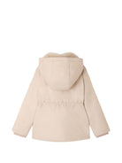Capotto per bambina Bonpoint Kids beige con colletto in pelliccia sintetica W06GOUW00011 060B BONPOINT KIDS 