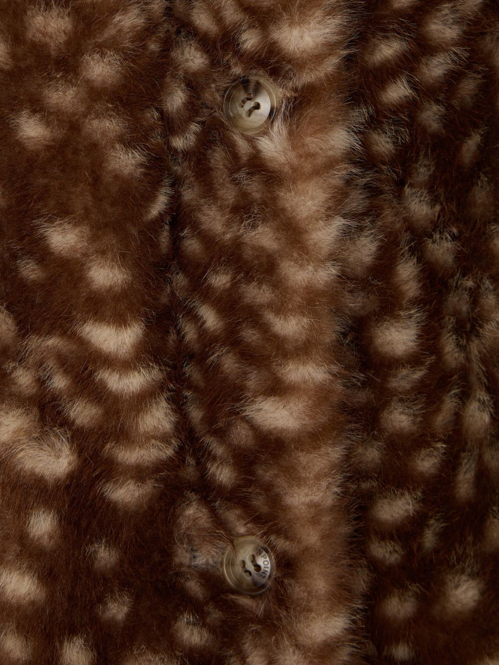 Cappotto per bambina Bonpoint Kids marrone con stampa a pois W06GOUW00012 667B BONPOINT KIDS 