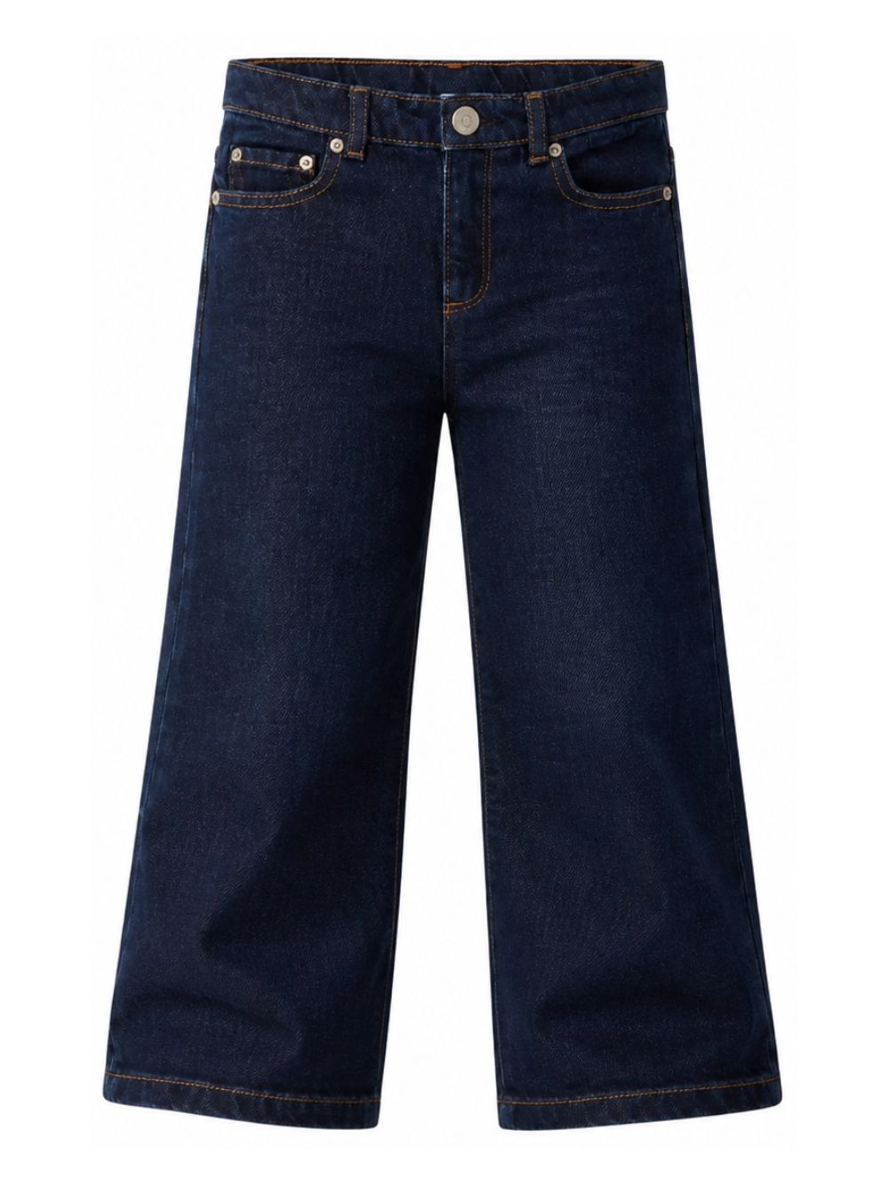 Jeans per bambina Bonpoint Kids blu con cuciture a contrasto W06GPAW00005 078 BONPOINT KIDS 