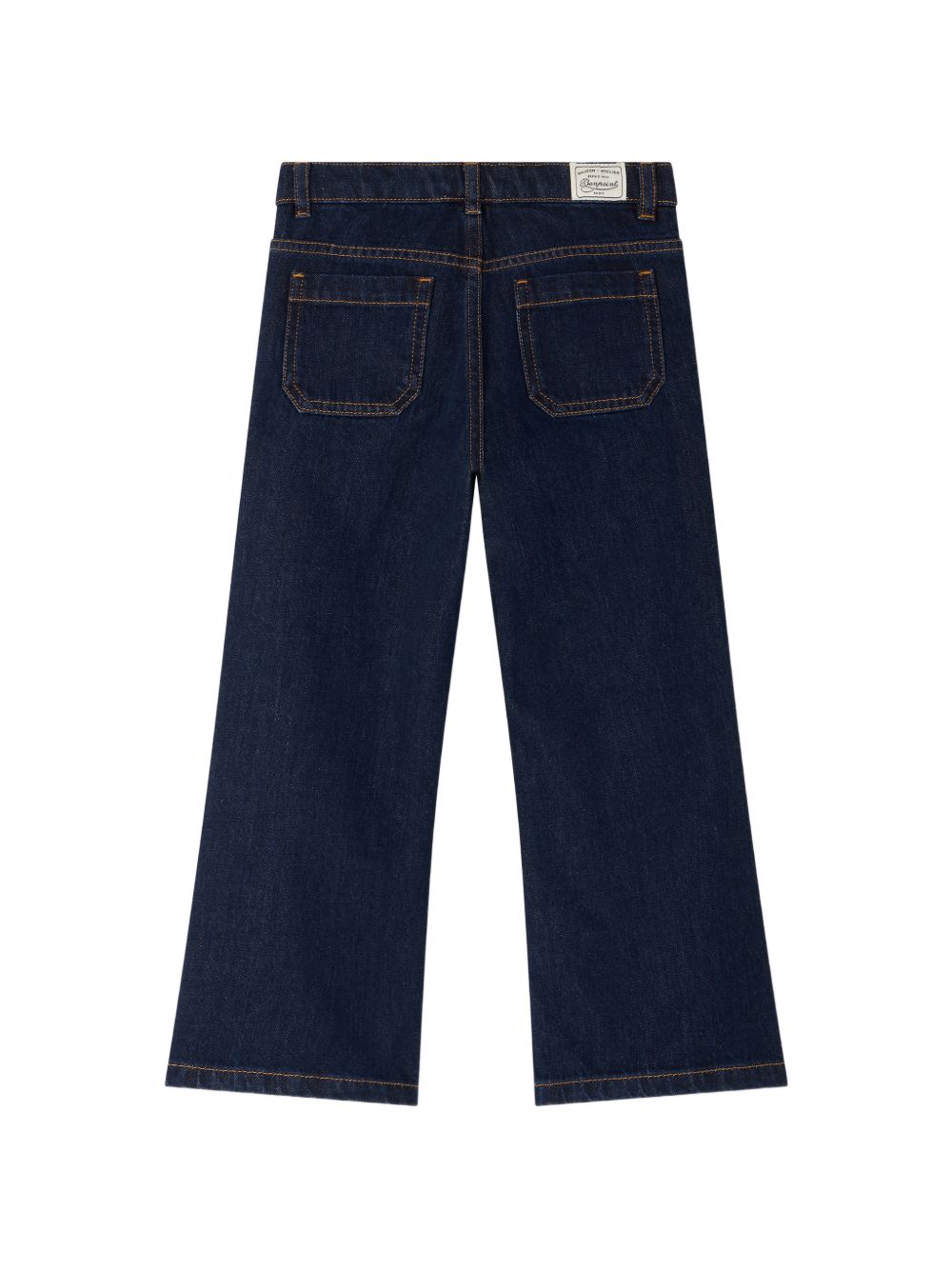 Jeans per bambina Bonpoint Kids blu con cuciture a contrasto W06GPAW00005 078 BONPOINT KIDS 