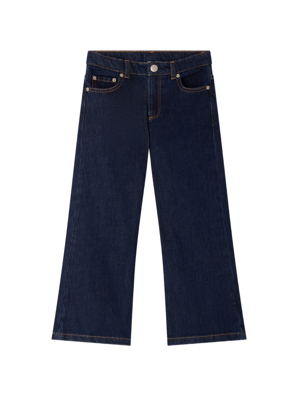 Jeans per bambina Bonpoint Kids blu con cuciture a contrasto W06GPAW00005 078 BONPOINT KIDS 