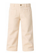 Pantaloni Minalie per bambina Bonpoint Kids bianchi con trama a coste W06GPAW00012 004 BONPOINT KIDS 