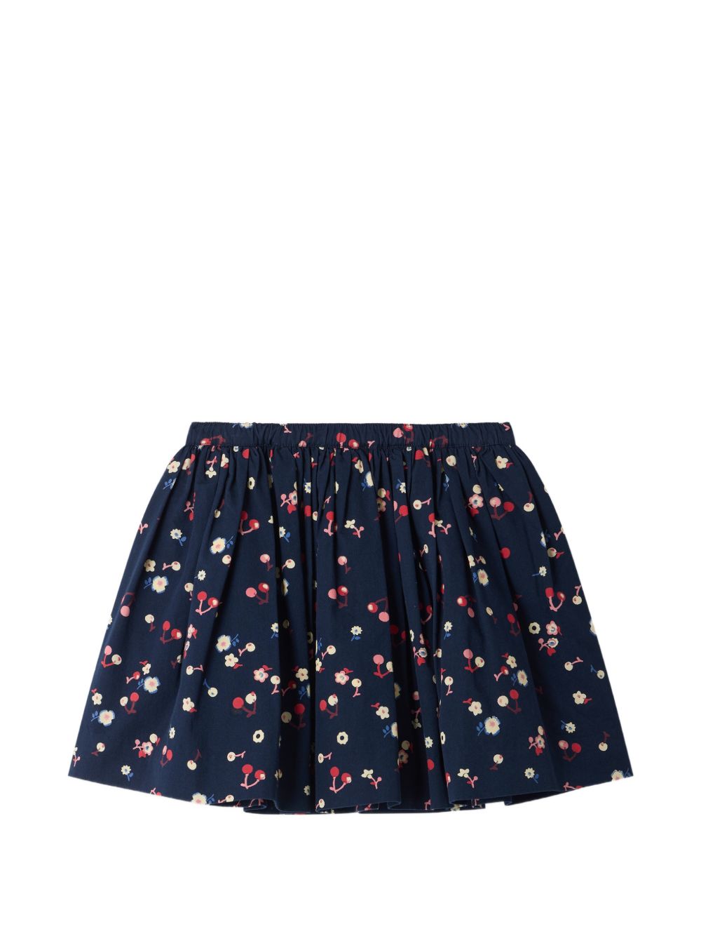 Gonna per bambina Bonpoint Kids blu con stampa a fiori W06GSKW00006 580 BONPOINT KIDS 