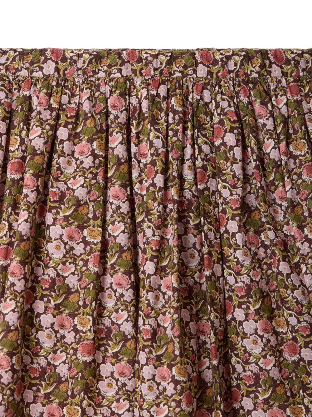 Gonna per bambina Bonpoint Kids marrone con stampa a fiori all-over W06GSKW00052 558A BONPOINT KIDS 