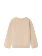 Felpa per bambina Bonpoint beige con stampa grafica W06GSWK00007 160A BONPOINT KIDS 