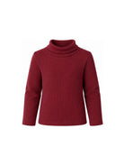T-shirt Tahiti per bambina Bonpoint Kids bordeaux a collo alto W06GTSK00007 052 BONPOINT KIDS 