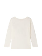 T-shirt per bambina Bonpoint Kids beige con stampa dalmata W06GTSK00010 102 BONPOINT KIDS 