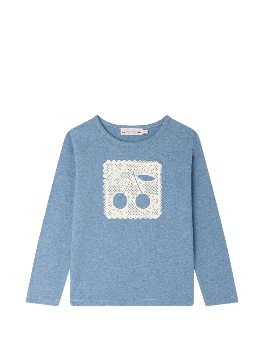 T-shirt per bambina Bonpoint azzurro con decorazione W06GTSK00012 116 BONPOINT KIDS 