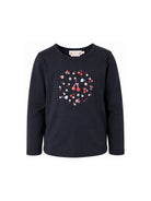 T-shirt per bambina Bonpoint Kids blu con stampa Cherry sul davanti W06GTSK00013 170 BONPOINT KIDS 