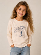 T-shirt per bambina Bonpoint Kids beige con stampa grafica W06GTSK00014 104 BONPOINT KIDS 