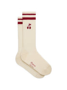 Calzini per bambina Bonpoint Kids bianca con motivo ciliegia W06GUNK00010 902A BONPOINT KIDS 