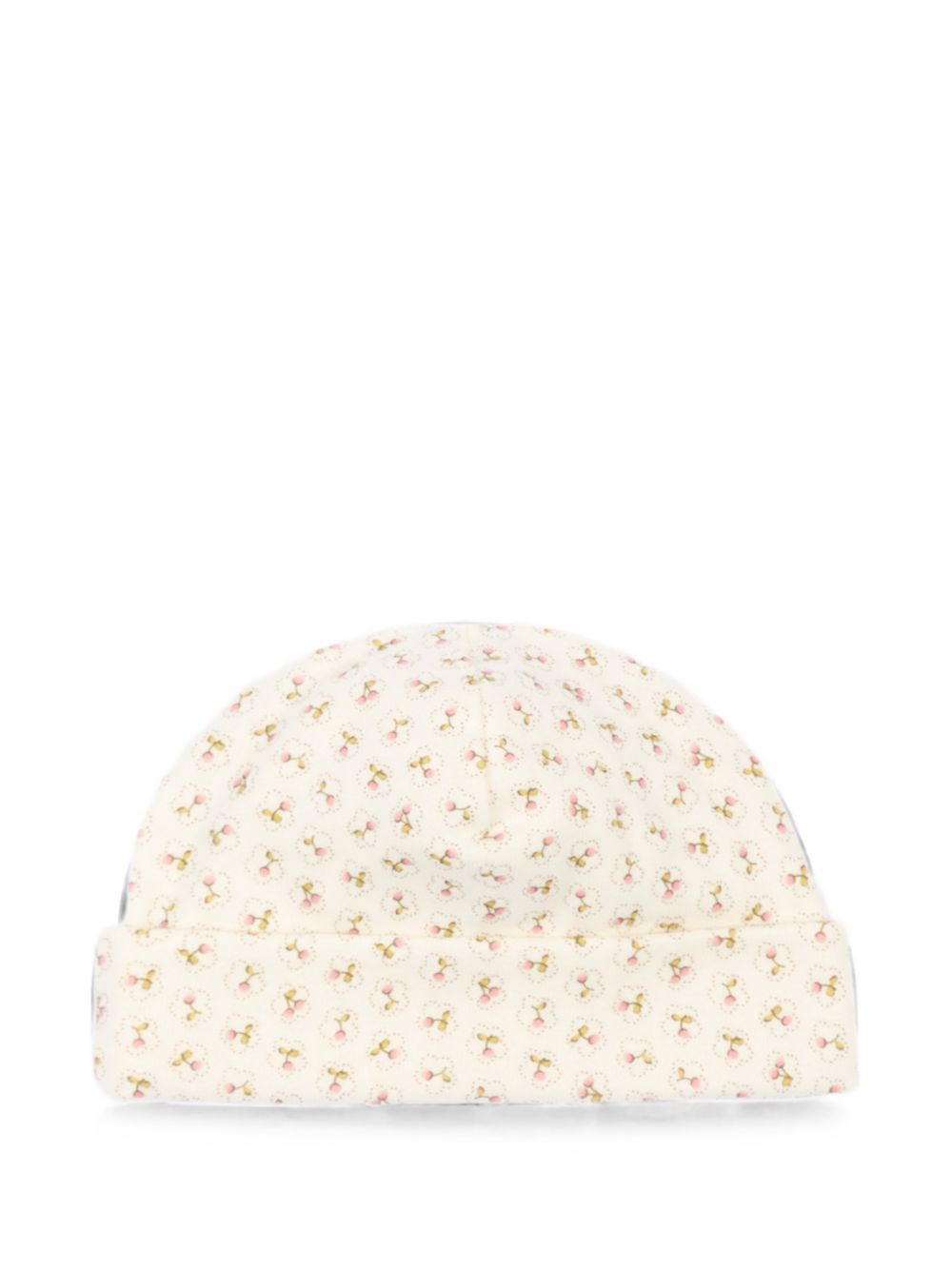 Berretto per neonata Bonpoint Kids rosa con stampa ciliegie W06NACK00002 624 BONPOINT KIDS 