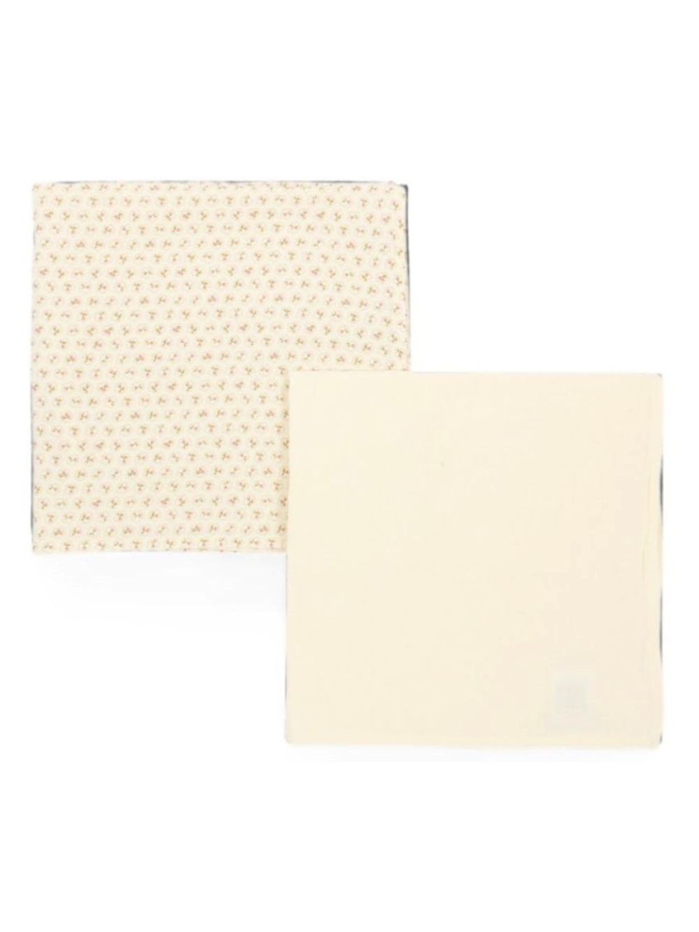 Set di due copertine per neonati Bonpoint Kids beige con stampa floreale W06NACW00002 624 BONPOINT KIDS 