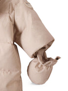 Tuta da neve per neonati Bonpoint Kids beige con finitura imbottita W06NOUW00004 060B BONPOINT KIDS 