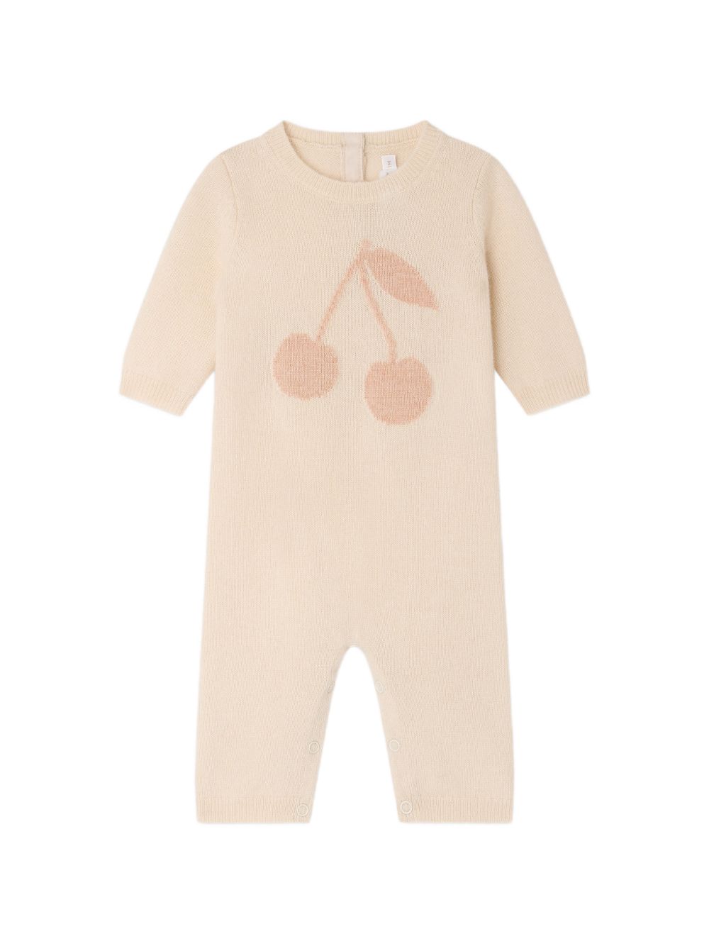 Tutina per neonata Bonpoint Kids rosa con motivo ricamato sul davanti W06NSEK00019 120 BONPOINT KIDS 