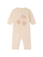 Tutina per neonata Bonpoint Kids rosa con motivo ricamato sul davanti W06NSEK00019 120 BONPOINT KIDS 