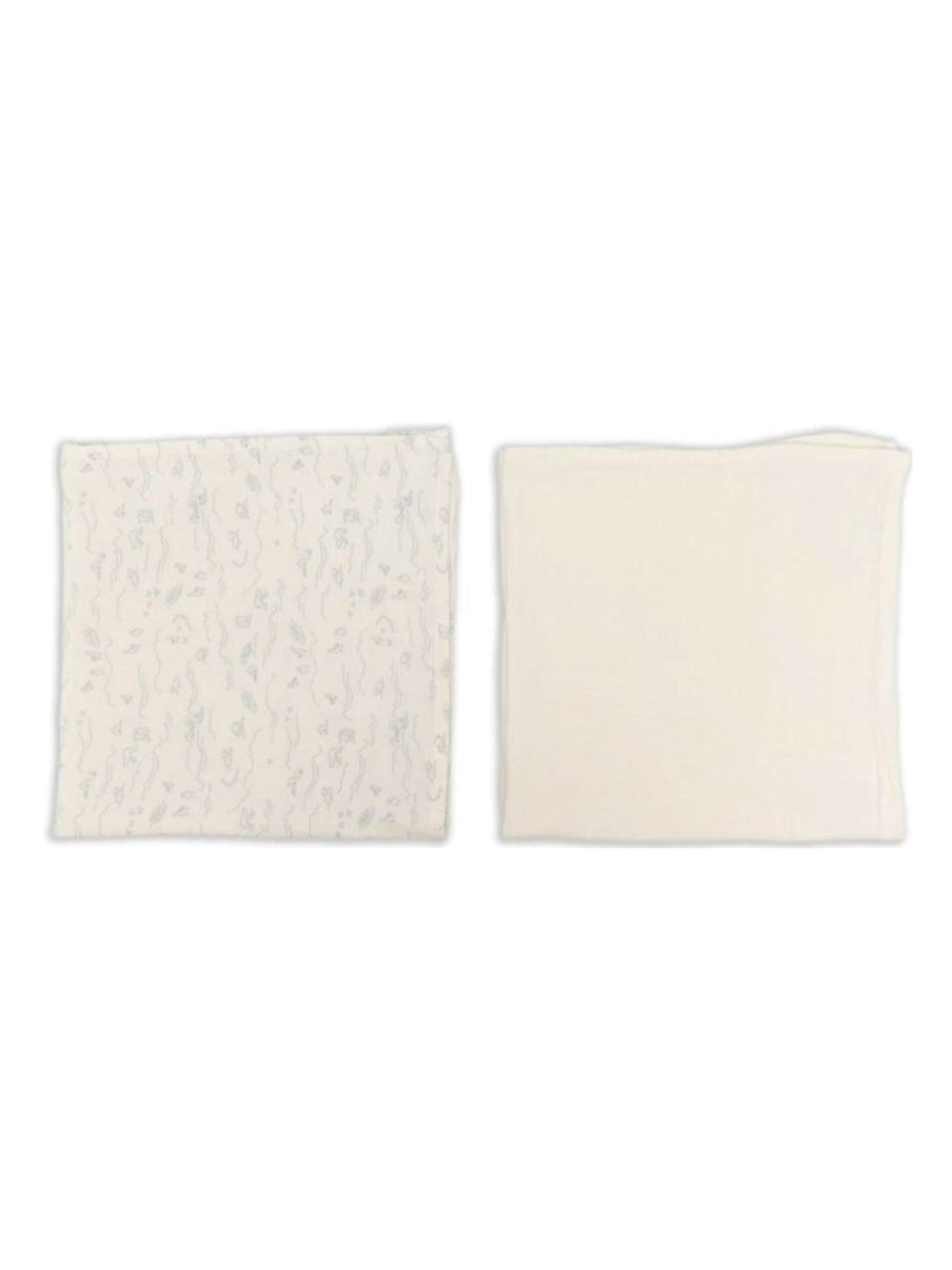 Set di due bavaglini per neonati Bonpoint Kids beige con stampa grafica W06OACW00001 606A BONPOINT KIDS 