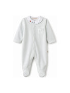 Tutina per neonato Bonpoint Kids azzurra con ricamo macchinine W06ONIK00015 010 BONPOINT KIDS 