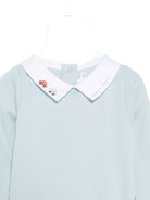 Body per neonato Bonpoint azzurro con ricamo sul colletto W06OUNK00001 015C BONPOINT KIDS 