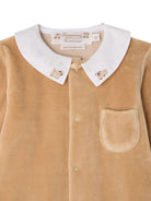 Tutina per neonati Bonpoint Kids beige con decorazioni ricamate W06PNIK00005 068C BONPOINT KIDS 