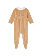 Tutina per neonati Bonpoint Kids beige con decorazioni ricamate W06PNIK00005 068C BONPOINT KIDS 