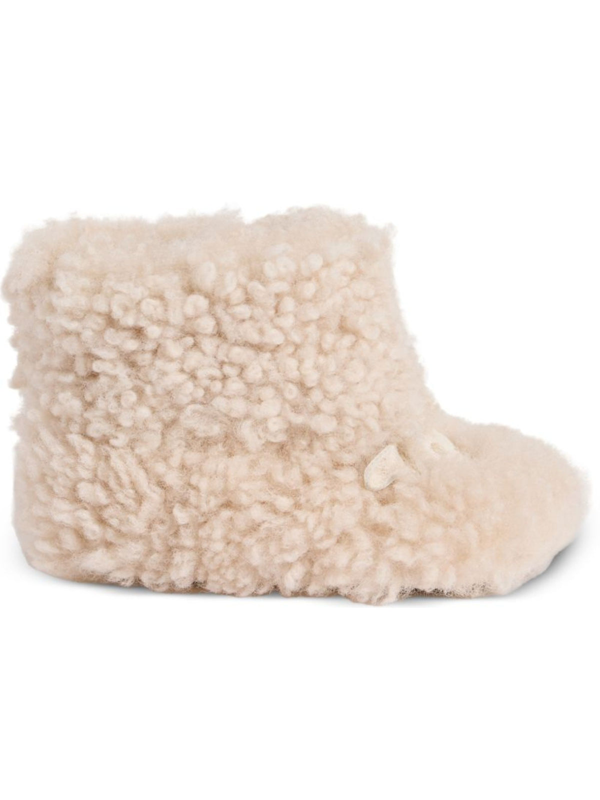 Stivali per neonati Bonpoint Kids beige con trama in shearling W06PSOL00001 003 BONPOINT KIDS 