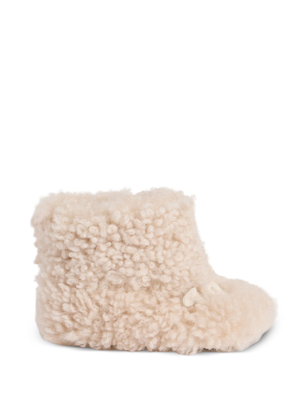 Stivali per neonati Bonpoint Kids beige con trama in shearling W06PSOL00001 003 BONPOINT KIDS 