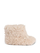 Stivali per neonati Bonpoint Kids beige con trama in shearling W06PSOL00001 003 BONPOINT KIDS 