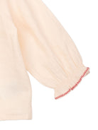 Blusa per neonata Bonpoint Kids rosa con ricami floreali W06XBLW00007 025A BONPOINT KIDS 