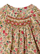Camicia per neonata Bonpoint Kids beige con stampa floreale all-over W06XBLW00011 524A BONPOINT KIDS 