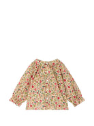 Camicia per neonata Bonpoint Kids beige con stampa floreale all-over W06XBLW00011 524A BONPOINT KIDS 