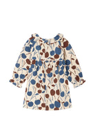 Abito per neonata Bonpoint Kids beige con stampa Cherry W06XDRW00006 665 BONPOINT KIDS 