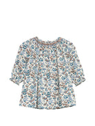 Abito per neonata Bonpoint Kids bianco con stampa floreale all-over W06XDRW00008 515C BONPOINT KIDS 