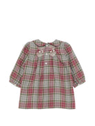 Abito per neonata Bonpoint Kids rosa con motivo a quadri W06XDRW00013 381 BONPOINT KIDS 