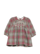 Abito per neonata Bonpoint Kids rosa con motivo a quadri W06XDRW00013 381 BONPOINT KIDS 