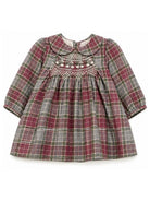 Abito per neonata Bonpoint Kids rosa con motivo a quadri W06XDRW00013 381 BONPOINT KIDS 