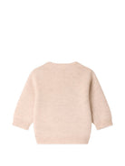 Maglione per neonata Bonpoint Kids beige con decorazione ricamata sul davanti W06XJUK00001 960 BONPOINT KIDS 